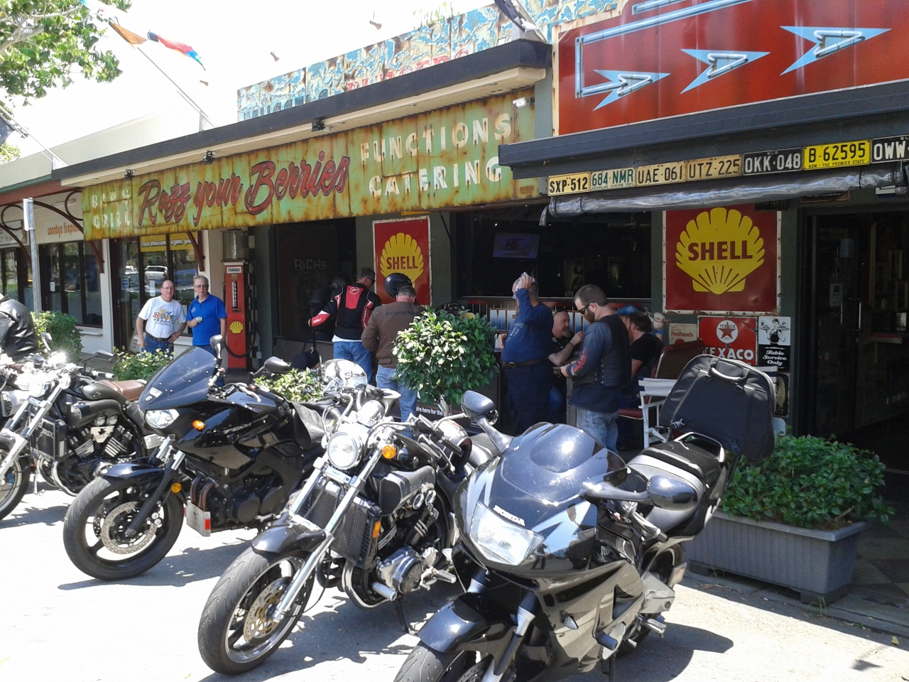 My CBR 600F3 leading the Vmax lads on a run, great day but hot 41.8 degrees.