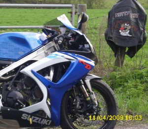 My jacket and last bike that I sold to buy the Blade.