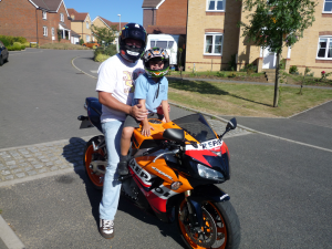 My 2007 Repsol - the day I got it wiv me boy H