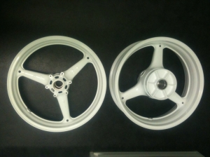 Fresh white powder coating