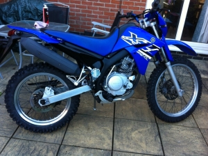 YAMAHA XT 125 2005 (paid £750, spent £100 tidying it up, sold £1200)