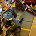 On the way home from Nurburgring July 2011...that's me sleeping next to the bike lol.