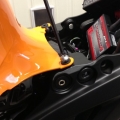 remove these bolts, x2 as they attach the rear of the tank cover to the subframe