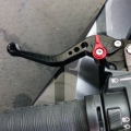 Shorty Pazzo Clutch Lever.  DataTool Heated grips